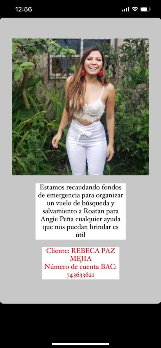 jennyyvarela's tweet photo. Siento en el corazón pedirles que nos unamos en oración por la desaparición de Angie desde ayer en Roatán. La conozcan o no, ella necesita de sus oraciones ahorita🙏🏻🙏🏻 https://t.co/Y2BaN3TMBR