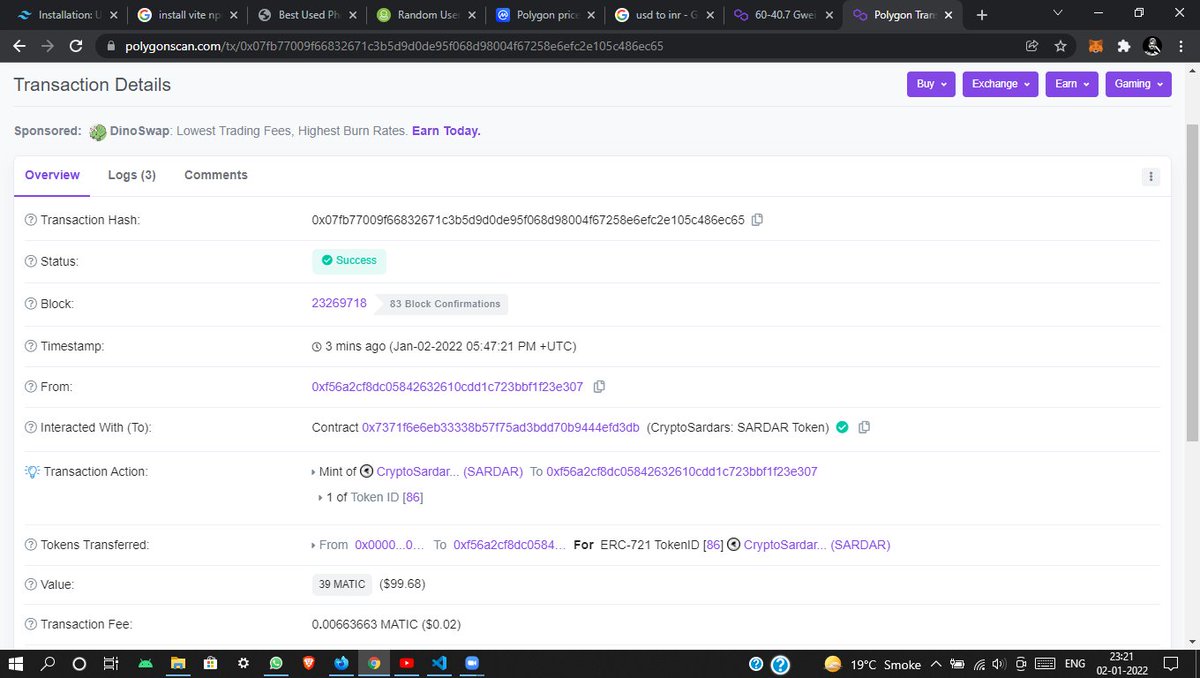 CryptoSardars's tweet photo. Finally, @ManjinderSingh  minted the first @cryptosardars #nft for Matic 39 (~$99). Thanks for all your support.

Team @CryptoSardars https://t.co/hkiGrAhJel