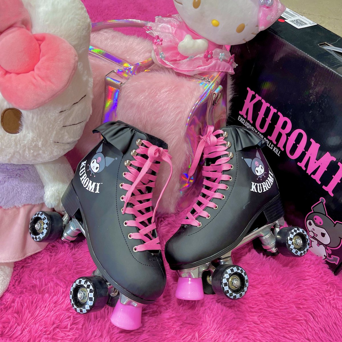 Dolls Kill x Hello Kitty Kuromi Roller Skates 9