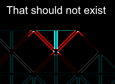 Procedural dungeon:  Red are closed walls - I'm now working on making sure that the level cannot be "split"<a href="/tag/gamedev"class="tags"><span>#gamedev</span></a><a href="/tag/indiedev"class="tags"><span>#indiedev</span></a><a href="/tag/indiegame"class="tags"><span>#indiegame</span></a><a href="/tag/indiegamedev"class="tags"><span>#indiegamedev</span></a><a href="/tag/gamedevelopment"class="tags"><span>#gamedevelopment</span></a>