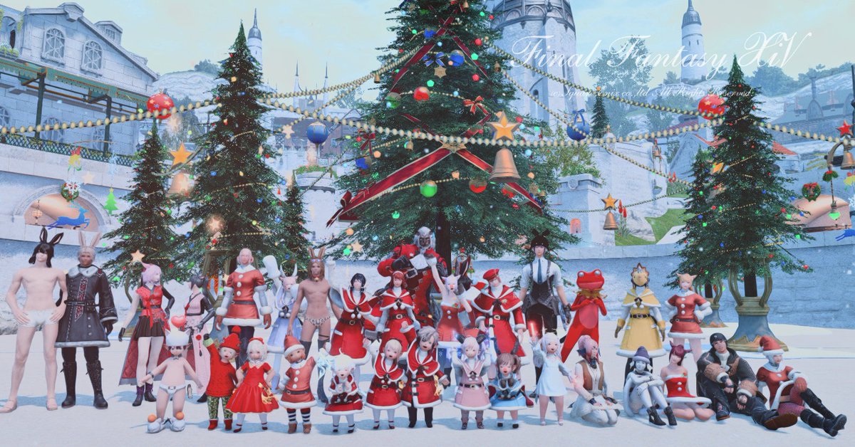 Nimunimumu's tweet photo. Xmas + New Year gpose with fc❤️

#FFXIV #FF14 #GPOSERS #ララフェル #EorzeaPhotos #ffxivsnaps https://t.co/GbB14qyDeX