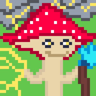 Go to check out my new NFT collection called the PixelMushies!! This is a one of a kind Wizard Mushie! Only available for another 16 hours!!! Lmk in the comments if you wanna see more PixelMushies!!                                       mintable.app/COLLECTIBLES/i…