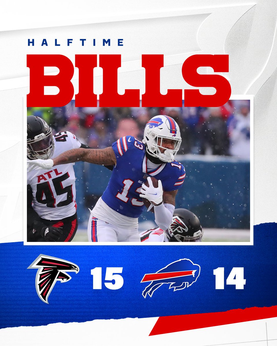 BuffaloBills's tweet image. Halftime. 

#ATLvsBUF | #BillsMafia