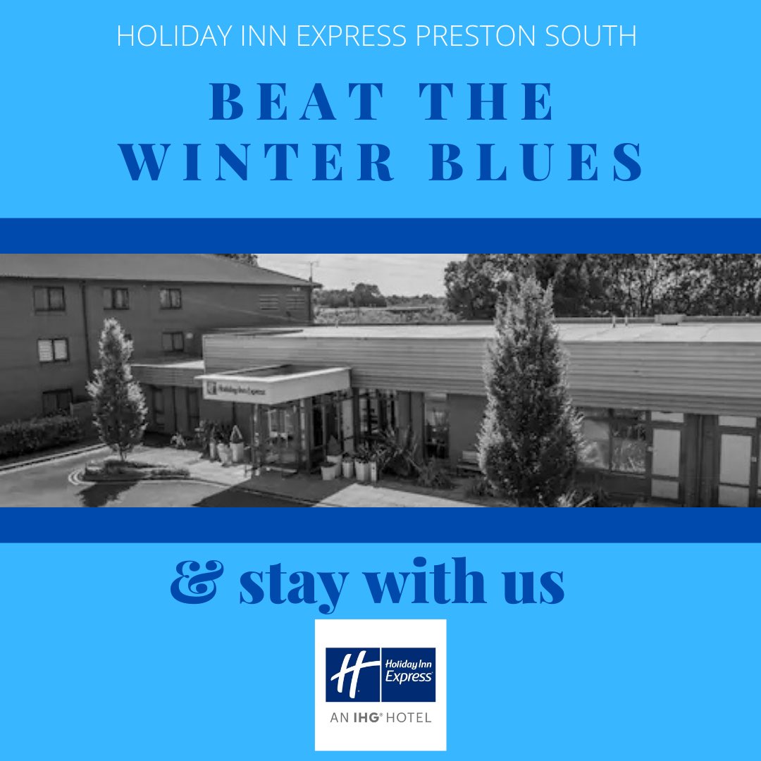 HIExpPrestonS's tweet photo. Beat the winter blues and book your next stay with us. The best rates are available when you book with us directly at https://t.co/pVZquseXKU.

#AnIHGHotel #HolidayInnExpress #ExpressPrestonSouth  #BrightstarHospitality https://t.co/BnBNTsKOvl