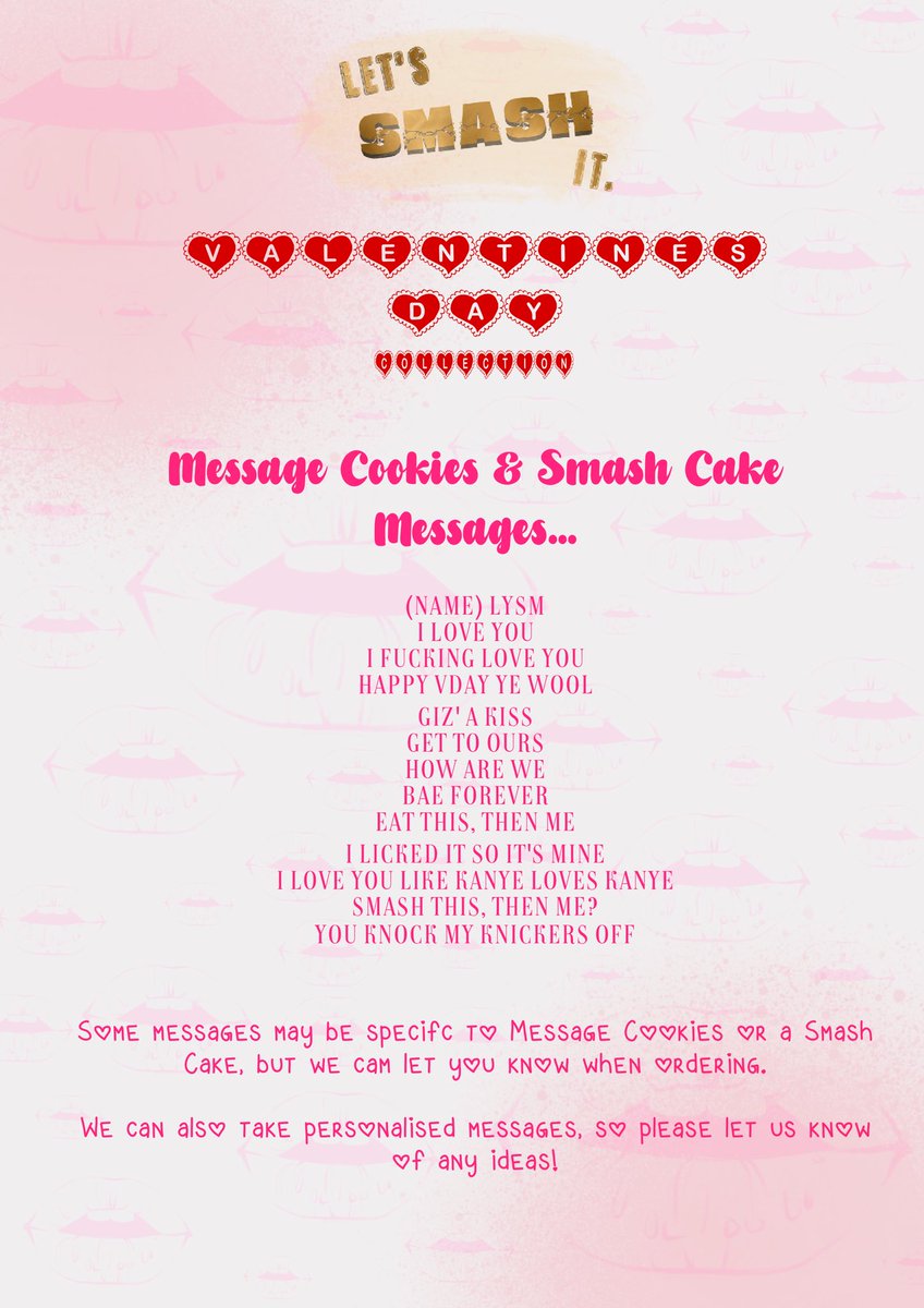 _letssmashit's tweet photo. Twitter see's it first 👀... Our Valentine's Day Collection for 2022, we can take orders on here too 🥰🥰🥰. https://t.co/vERyw6L6ij