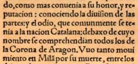 Ehem... ‘Anales de la Corona de Aragón’ (1562 y 1580) de l’aragonès Jerónimo Zurita (cronista major del regne d’Aragó!), escrivint sobre els temps d’Alfons el Magnànim (s. XV): “la nación Catalana; debaxo de cuyo nombre se comprehendian todos los de la Corona de Aragón”.