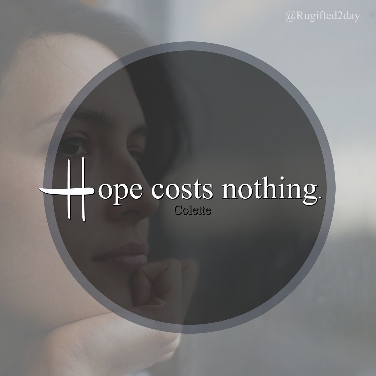 rugifted2day's tweet photo. #Hope costs nothing. 💙 https://t.co/xpOlShgkTE