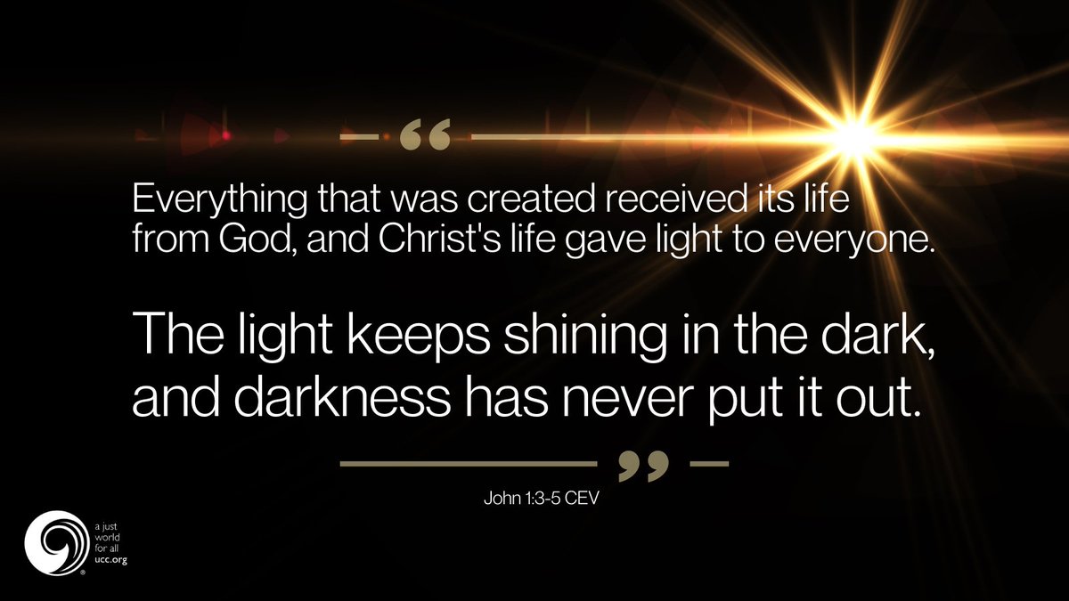 UnitedChurch's tweet image. How do you bring Christ's light into the darkness?

#BibleStudy #SundayThoughts