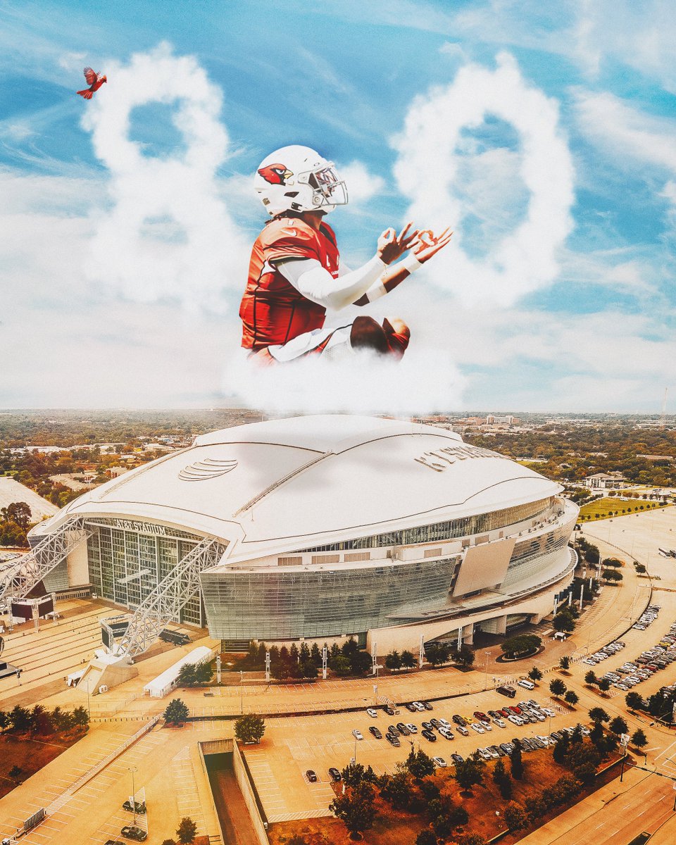 AZCardinals's tweet photo. Kyler is 8-0 at AT&amp;T Stadium. https://t.co/8RluVgJpM6