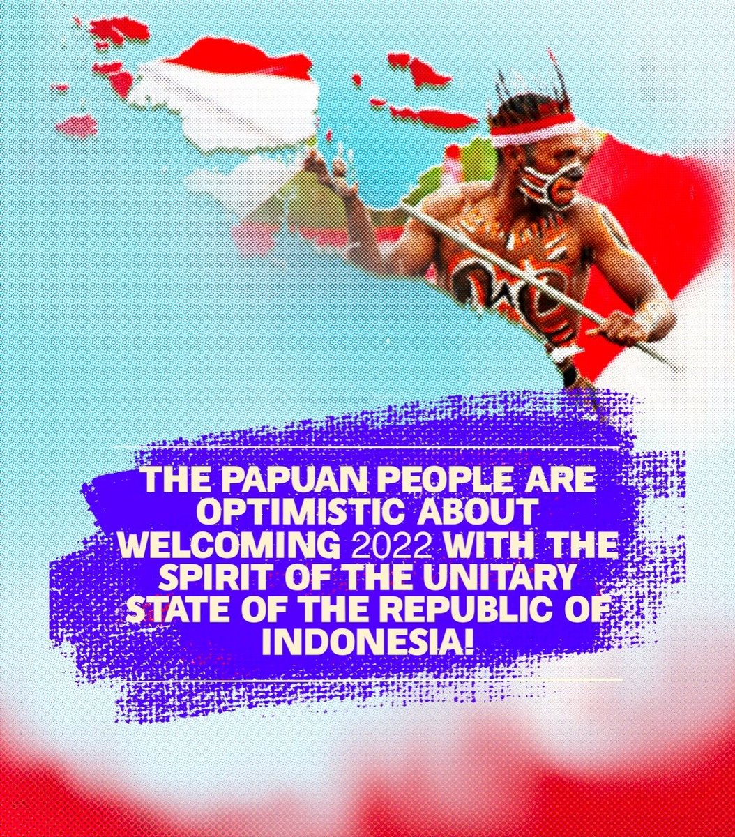 HucthesMark's tweet photo. The Papuan People are optimistic about welcoming 2022 with the spirit of the Unitary State of the Republic of Indonesia. #Papua #PapuaIndonesia https://t.co/YzfDwH7PMI
