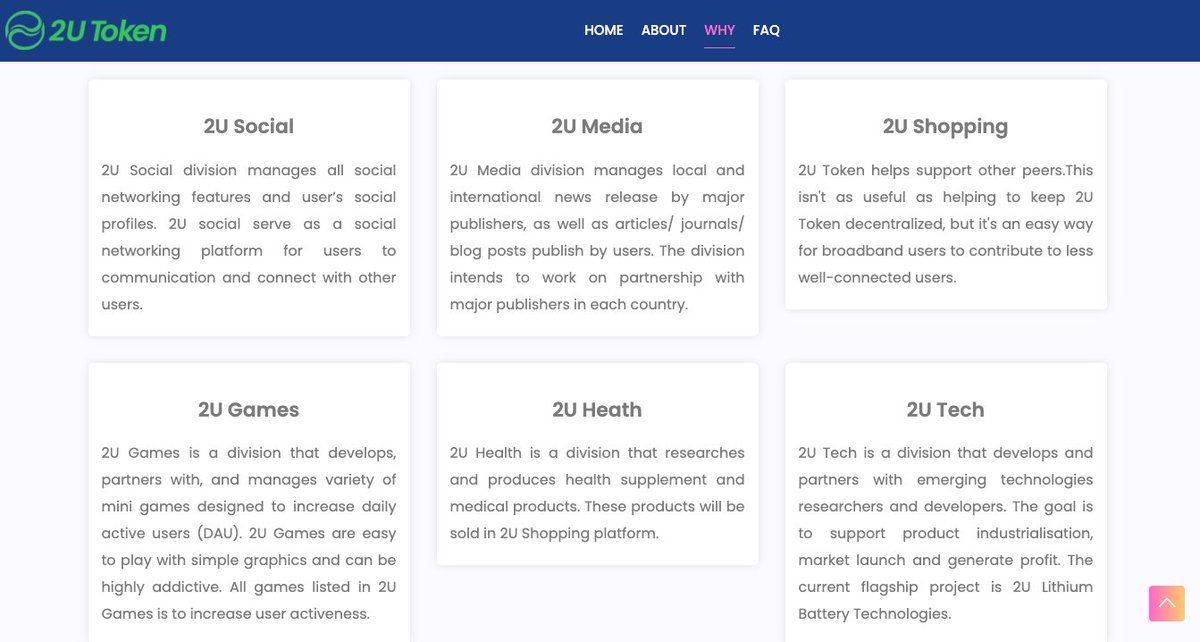 2UTOKEN's tweet photo. Introducing the 2U Ecosystem! A unique platform that seamlessly connects the world of Entertainment, Gaming, Health, and Finance, with cutting-edge blockchain technology! 

Join us now! #2UToken is trading live on https://t.co/G733O6bVbm https://t.co/VExy5rdBsR
