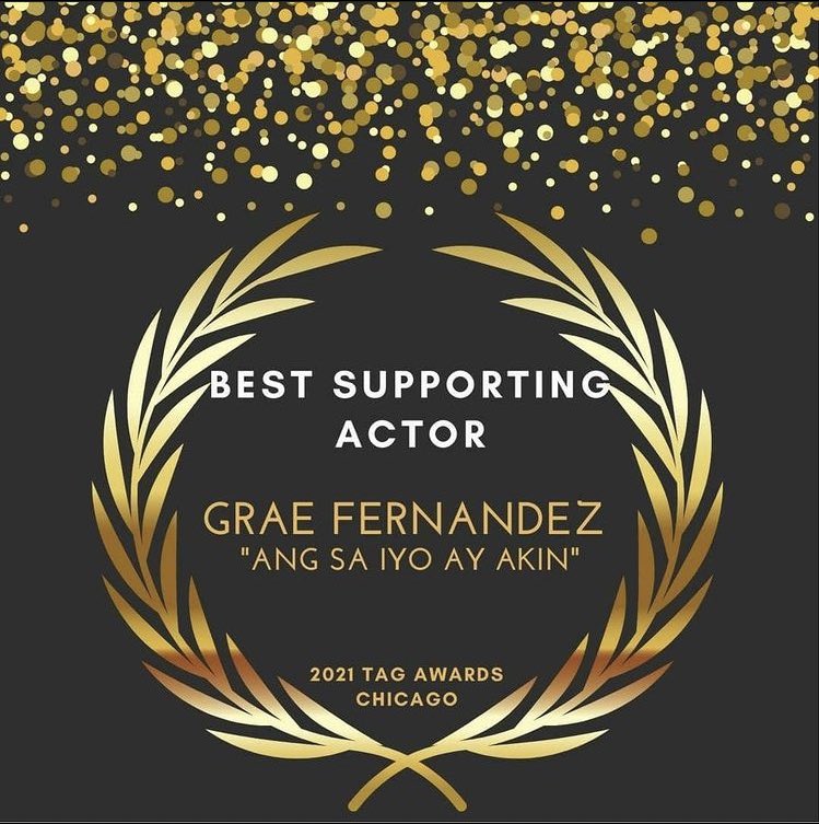 kodupdate's tweet photo. Congratulations to Grae Fernandez for winning the Best Supporting Actor award on the 2021 TAG AWARDS - Chicago! ❤️💚💙

#GraeFernandez https://t.co/MJk8RAdfPe