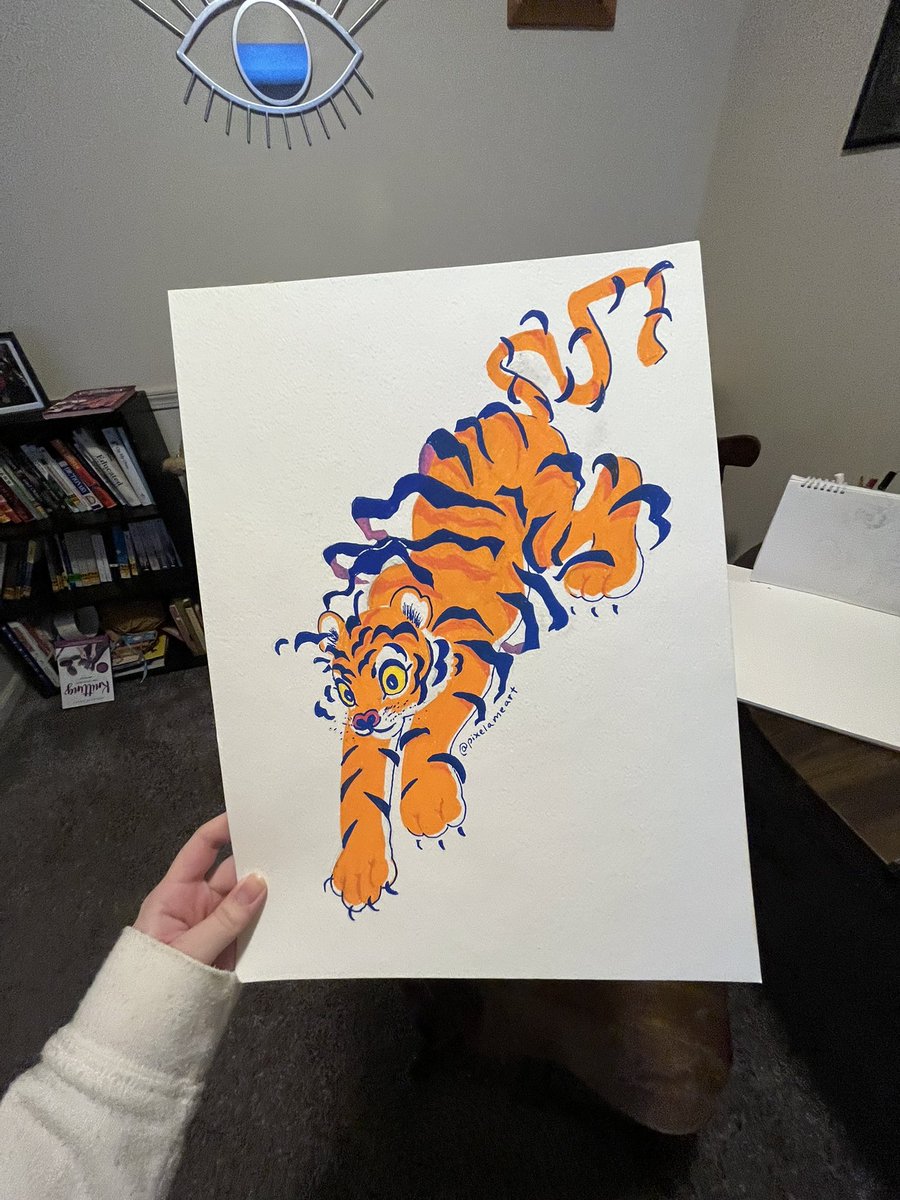 pixelameart's tweet photo. happy 2022! painted with POSCA markers :) https://t.co/LVlUuKQxqd