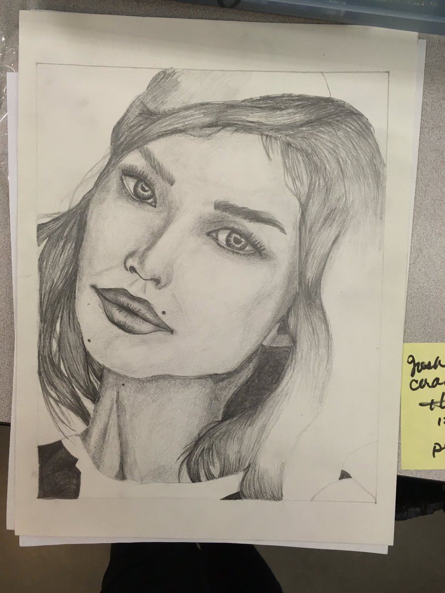 Nite_Mirror's tweet photo. Drawing Gemma Chan, She’s very pretty but my drawing doesn’t do her justice lol https://t.co/JJbpWRMbpG