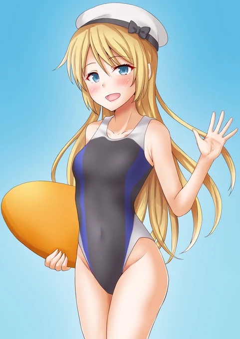 リクエストより競泳水着ジャーヴィス
#艦これ 