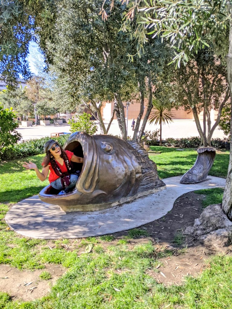 Doctor_Astro's tweet photo. Being eaten by the babel fish #LadyoftheAngels #DTLAtour https://t.co/4qctYgGutH