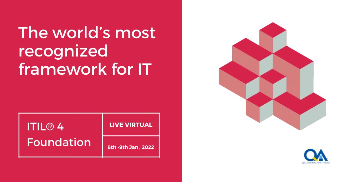 QAIPM's tweet photo. ITIL® is fundamental to businesses, enables transformation and helps organizations realize value.
Register Now!: https://t.co/feKfCpm8ov
#learningplatform #horndeantechnologycollege #industrialengineer #elearningcompany #itcourses #careergoal #casestudies #freecourses #agile https://t.co/5EWPlqBSaf