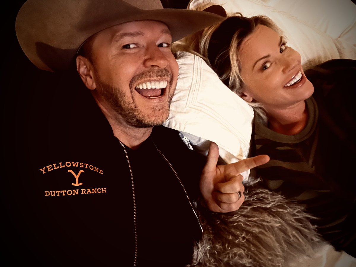 Donnie Wahlberg (@donniewahlberg) on Twitter photo I may be a little too excited for tonights season finale of <a href="/Yellowstone/">Yellowstone</a> — but I love this show and <a href="/JennyMcCarthy/">Jenny McC-Wahlberg</a> loves me in a cowboy hat! LETS GO!!!!
#YellowstoneTV 🔥🐴🤠❤️ I may be a little too excited for tonights season finale of <a href="/Yellowstone/">Yellowstone</a> — but I love this show and <a href="/JennyMcCarthy/">Jenny McC-Wahlberg</a> loves me in a cowboy hat! LETS GO!!!!
#YellowstoneTV 🔥🐴🤠❤️