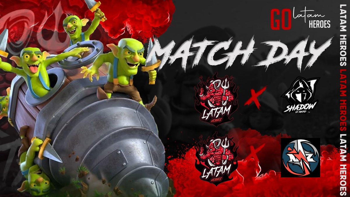 heroes_latam's tweet photo. #MATCHDAY | #ClashRoyale

Hoy tenemos doble jornada, pero saldremos con todo para llevarnos la victoria tener un gran inicio de año 💪

🏆 @leagueonesports[ED]
🆚 @ClasheirosB
⏰ 19:30 🇲🇽

🏆 @AMCRoyale[J4]
🆚 @NXZesport
⏰ 20:00 🇲🇽

#LetsgoLH 🔥 https://t.co/5ekrIg9GXL