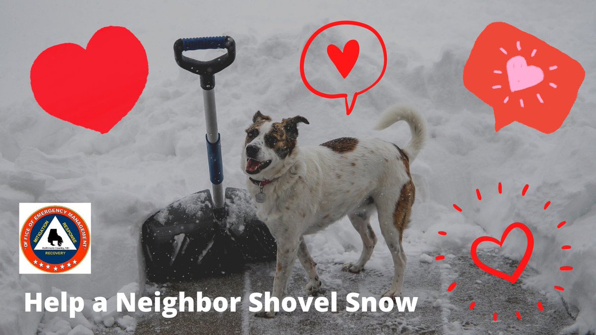 BaltCoEmergency's tweet photo. @NWS_BaltWash #PrepStep 3: Be safe clearing snow!
County crews will be working hard tomorrow to improve road conditions.
1). Make sure to clear your vehicle roof before driving!
Flying ice can be dangerous.
2). Also, clear a neighbor's driveway.
Shoveling can be exerting for the elderly. https://t.co/9l9mYzeBFC