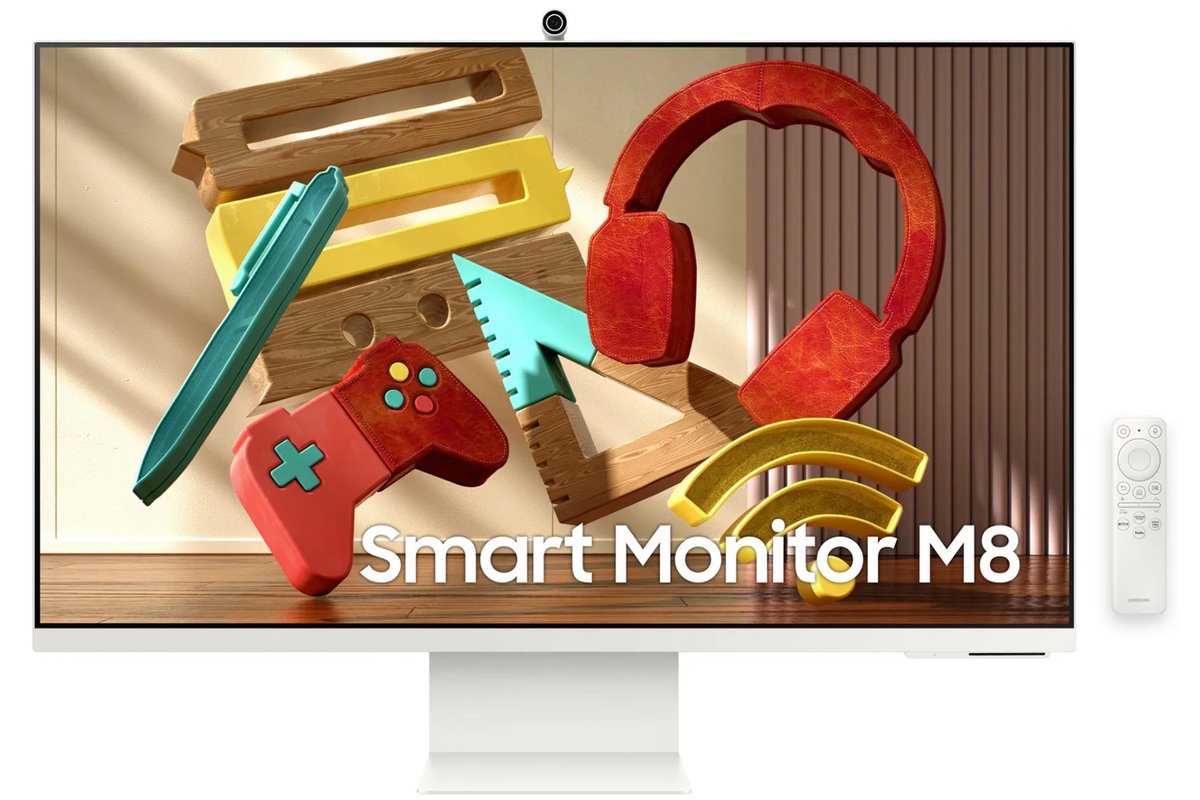 Samsung's new M8 monitor has a built-in smart home hub