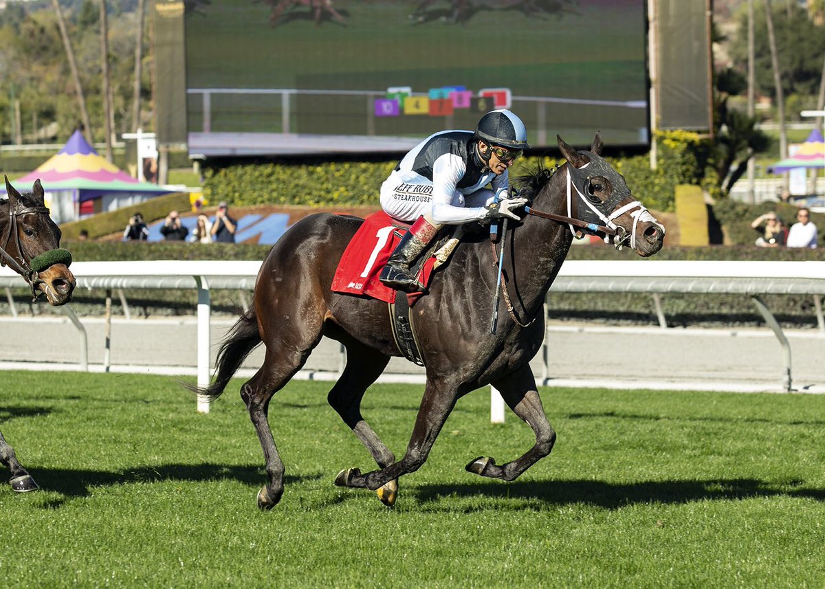 Another rocketship! She’s Bulletproof launches 2022 the right way w an ultra-impressive debut score vs. @CTBACalbred MSW foes @santaanitapark under a masterful @ljlmvel ride. Congrats to our @EclipseTBP partners, Gary Barber @dicemanyo & Adam Wachtel. #BelieveBig #EclipseFillies