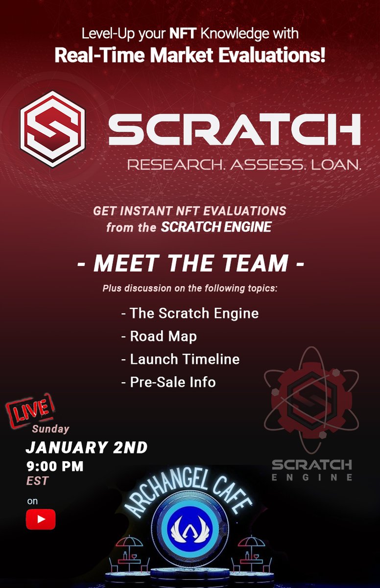 ScratchEngine's tweet photo. You will not want to miss this event tonight! The Scratch Team is going to discuss in depth the Scratch Engine and Scratch Platform tonight! #ScratchEngine #Archa Live at 9:05 PM EST TONIGHT! https://t.co/BDi45zbNQm