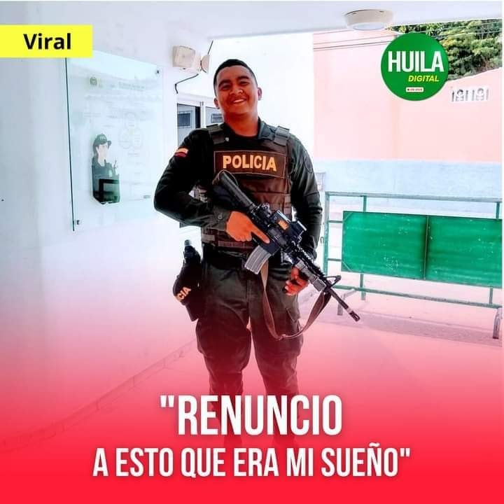 LaGenteDePetro's tweet photo. Edilson Scot :
“Renuncio a esto que era mi sueño vestir el uniforme verde oliva. Por qué mi vocación era servirle al país pero con todo lo que hoy se ve. Me repugna, algo que es apolitico sirviendo le a los políticos. https://t.co/B0FhS2Arxf