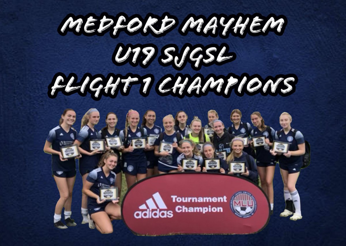 Congrats to the Girls Medford Mayhem who became the U19 SJGSL Flight 1 Champions this past season! Way to go girls!!