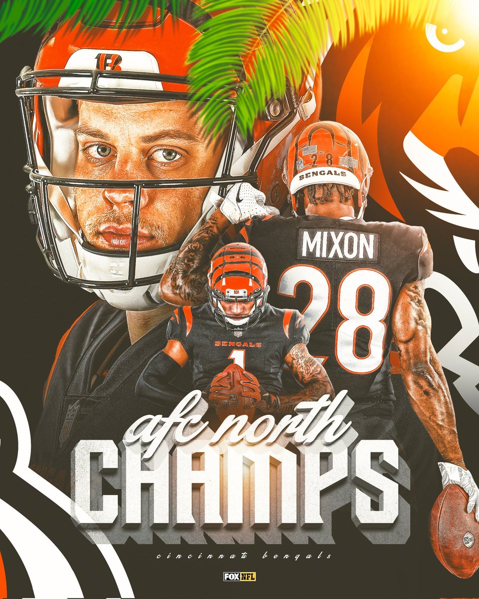 CincyProblems's tweet image. THE BENGALS ARE AFC NORTH CHAMPS! #RuleTheJungle