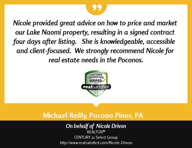 PoconoRealtor's tweet photo. Pardon me while I do a little happy dance. :) https://t.co/IDCvM1QH5k via @realsatisfied https://t.co/OrOANqusNp