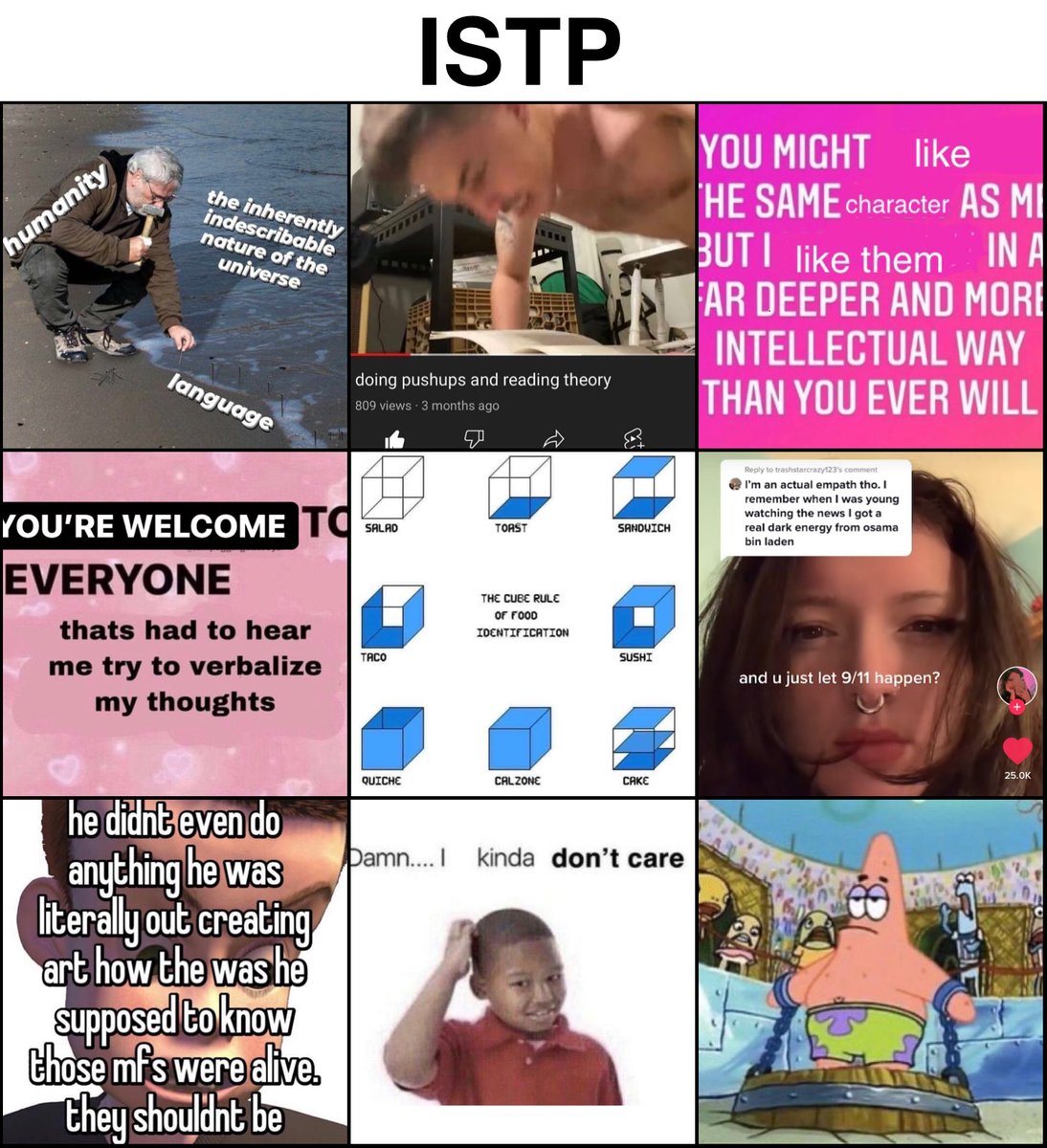 gothINFJ's tweet photo. completed my moodboards for family B (Se/Ni + Fe/Ti) #ISTP #ENFJ #ESTP #INFJ https://t.co/MzsLD64Zld
