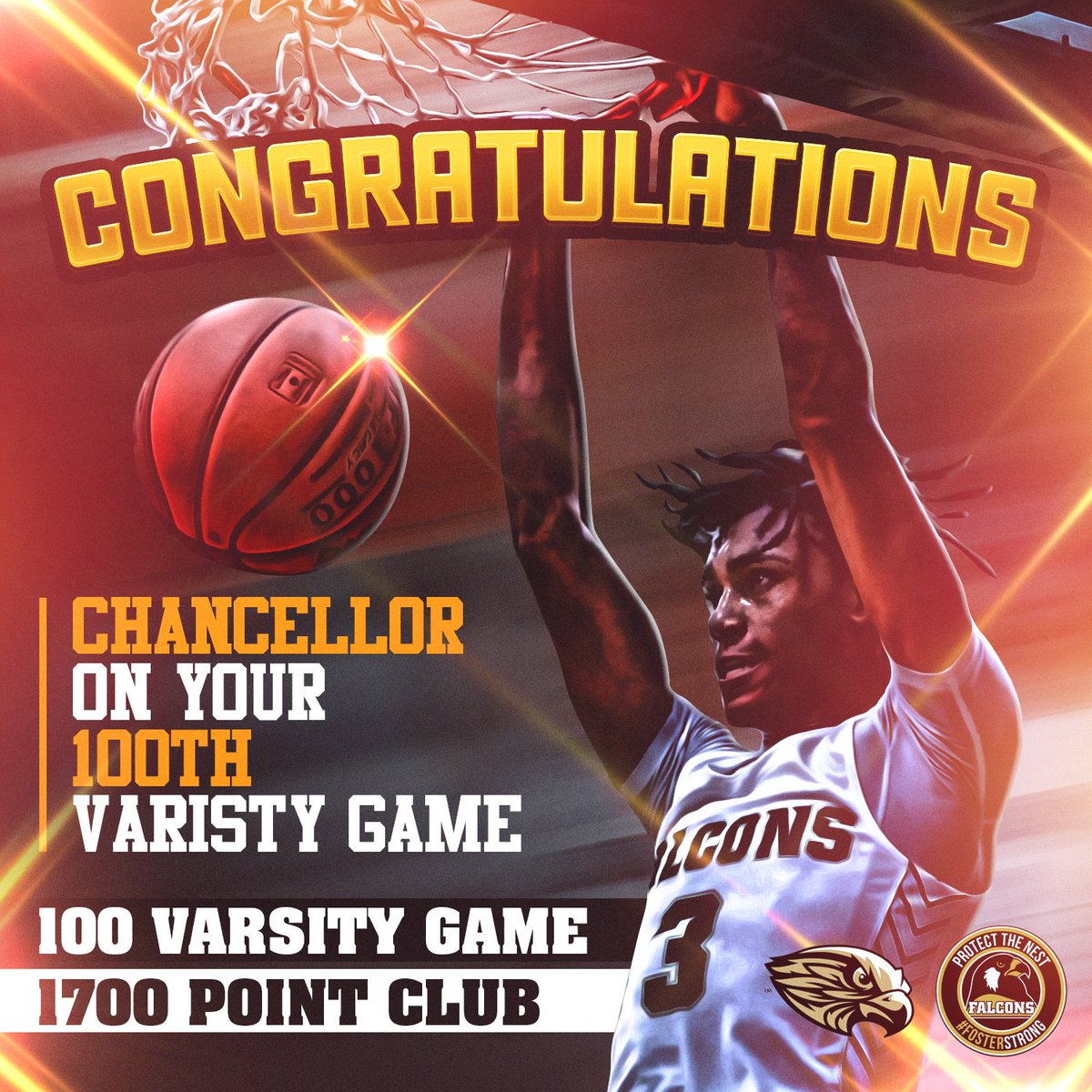 MrWhiteEDU23's tweet photo. Come out to Foster Highschool on Tuesday January 4th 7pm 4400 Farm to Market Rd 723, Richmond, TX 77406 Congratulations @Chancehoops23 #PTN #Game100 #fosterhoops https://t.co/cI9Naq3n5H