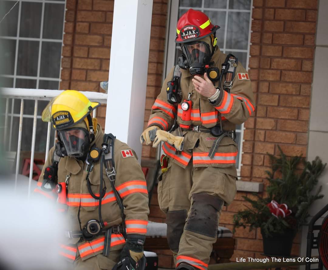 Great job by <a href="/protectingajax/">Friends of Ajax</a> at a house  fire this afternoon on Kingham Ave. Crews knocked down the fire on the upper floor of the home quickly and no injuries 🙌