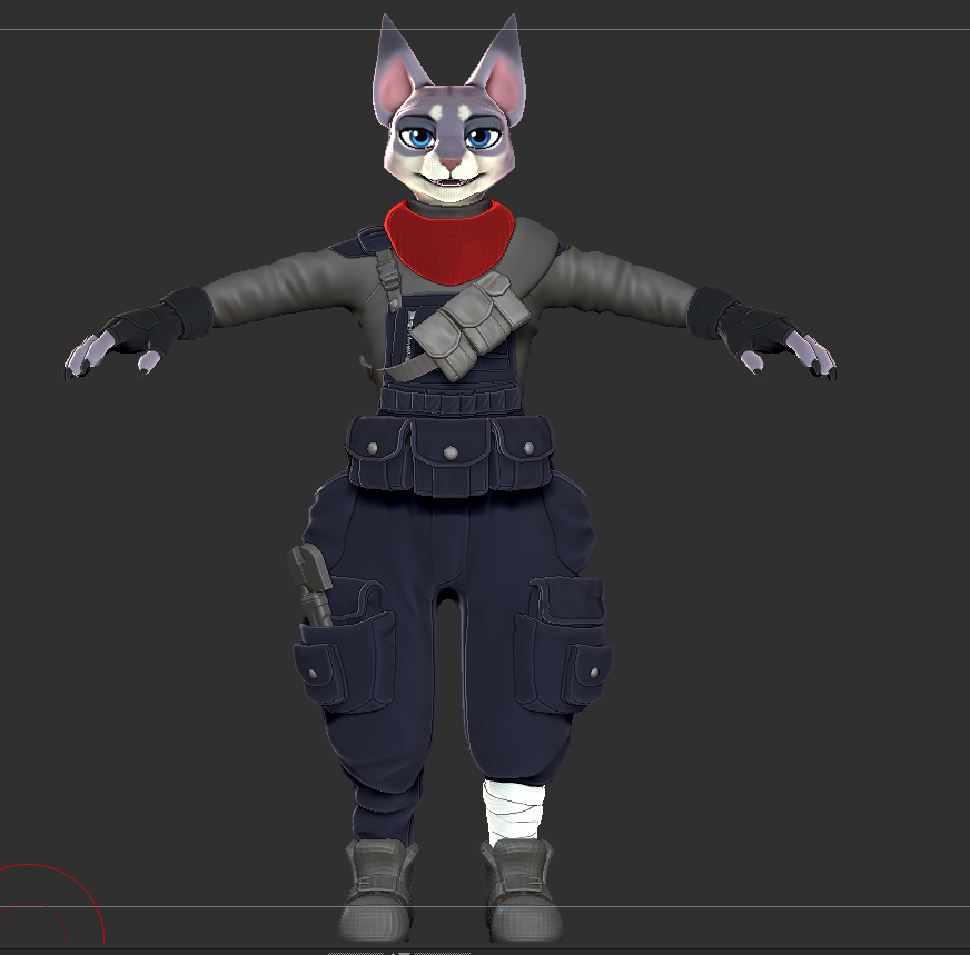 LightyearsGame's tweet image. Some older WIP material on Monty, including the first x-gen groom, base material colors and size proportions. #UE4