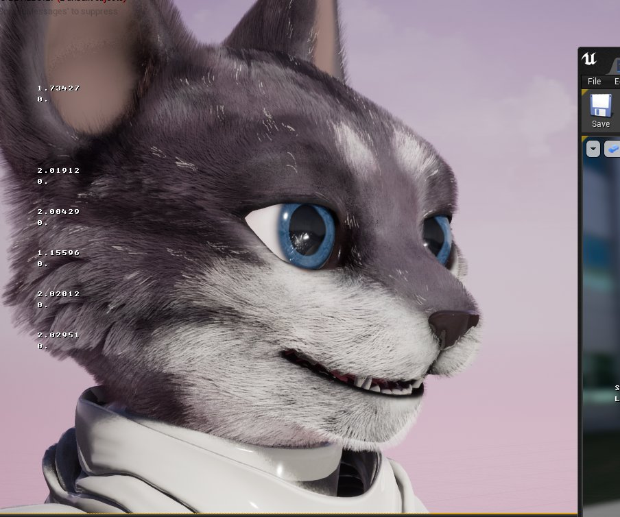 LightyearsGame's tweet image. Some older WIP material on Monty, including the first x-gen groom, base material colors and size proportions. #UE4