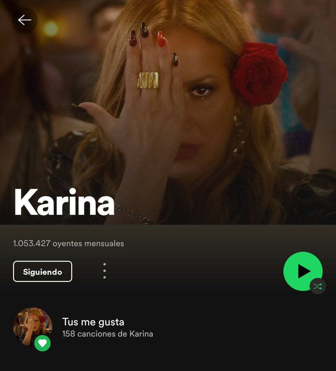 MundoKarinaJT's tweet photo. @kari_prince llega por primera vez al millón de oyentes mensuales en @Spotify 🙌🏾👏🏾✨ https://t.co/P4nabgCyFn