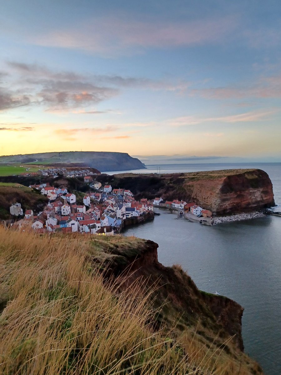 A fabulous day on the Cleveland Way today with this view of Staithes to finish.