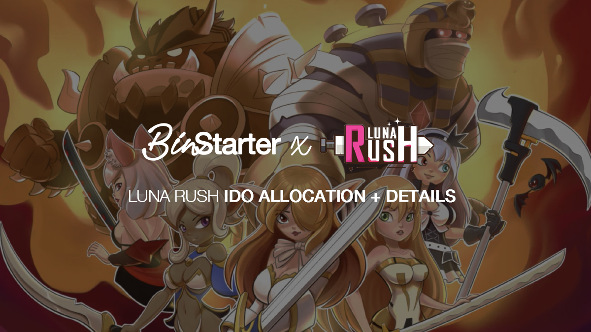 BinStarterio's tweet photo. 🚀@LunaRush_LUS IDO Allocations + Details Announced

👉 Details: https://t.co/gJuCXcthRF https://t.co/SfpPfYRKrT