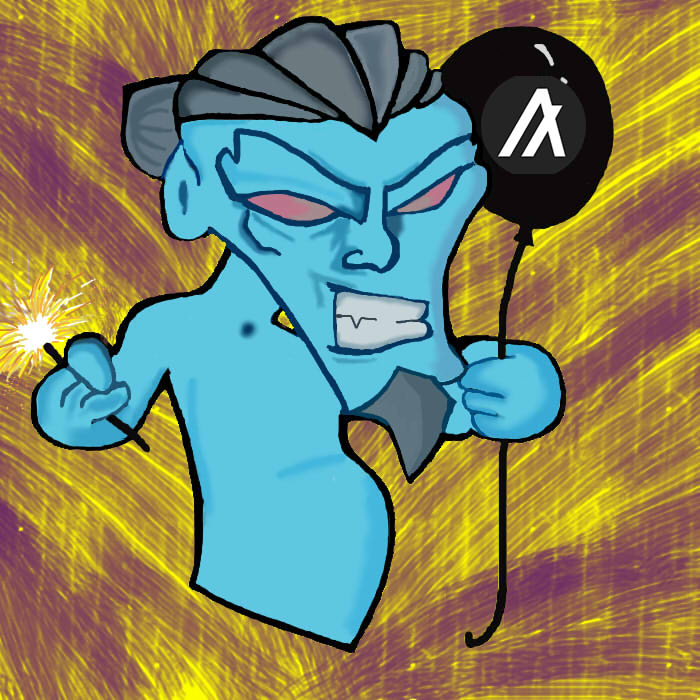 The new #nftart freshly minted on #Algo and auction is trending. 5 Algo starting price. Hurry up and get your #nft for the best price! Here you can bid and see other #NFTs  algogems.io/nft/519143401