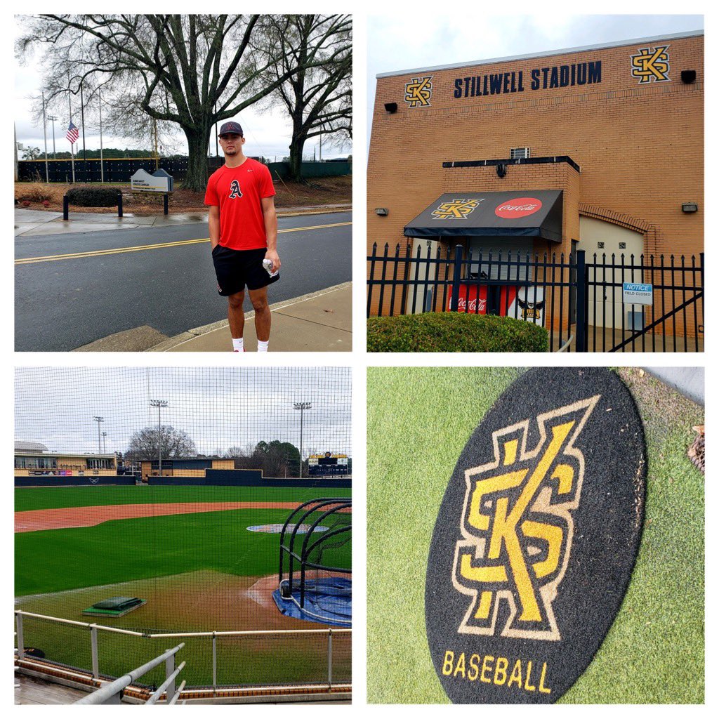 Great hitting camp put on by Kennesaw State University . Had lots of fun and learned a lot! Thank you to <a href="/Austin__Upshaw/">Austin Upshaw</a> <a href="/mpass13/">Pass</a> for having me🦉