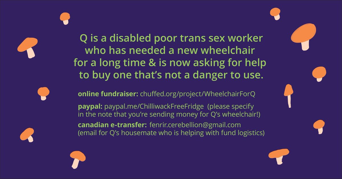qjusttheletter's tweet photo. i've asked for a lot of $ support from community &amp; beyond &amp; i am indeed asking again. my love @LeafyQueerCrip &amp; others will be taking lead on being pushy abt this bc im Exhausted but i'll be sharing often.

i'm finally asking for help to get a new wheelchair.

1/ https://t.co/KQLxScVLk3