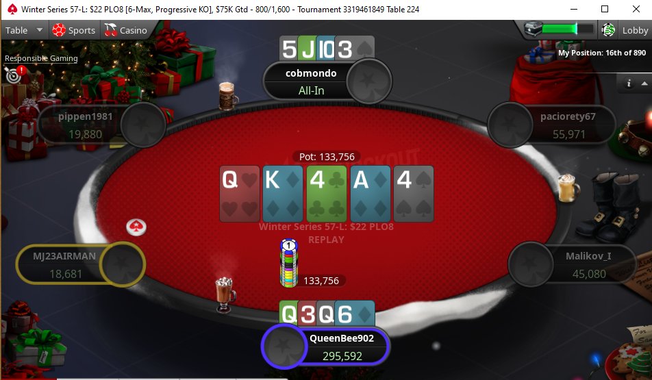 QueenBeePE's tweet photo. HUGE STACK IN THE Winter SERIES PL08 PKO - Playing for $10K woot woot! #runninghot #playingwell come tune in to a rare queen stream! https://t.co/rSpV9dnAZw https://t.co/uQsiXQ3s7F