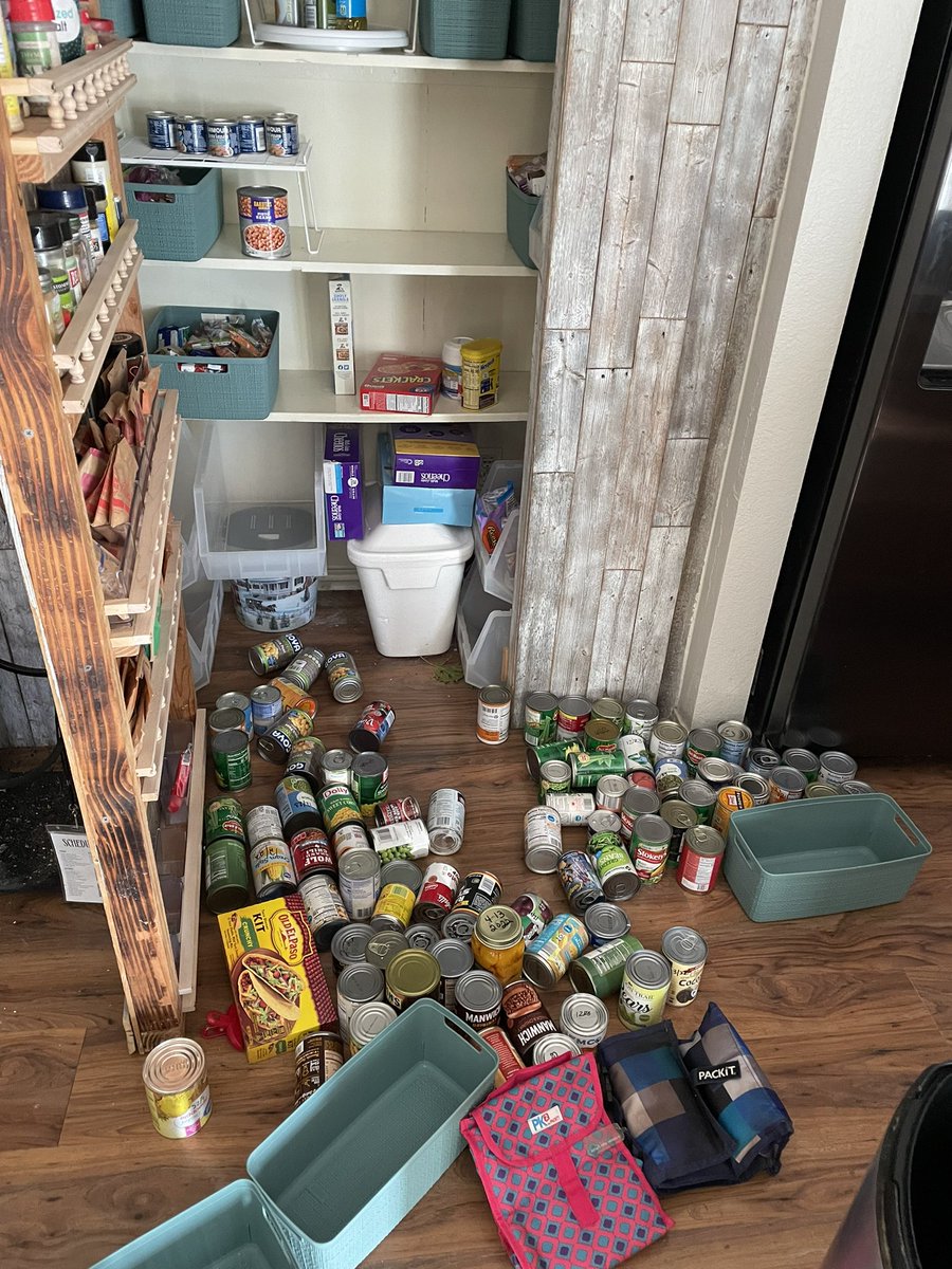 realKrisCruz's tweet photo. That time of year again. Time to rotate food from the garage into the pantry & check for expiration dates. Call me a #preper or crazy guy, but you know this is the way.
Get prepared & don’t get caugh with your pants down. https://t.co/VYxQWydEjH