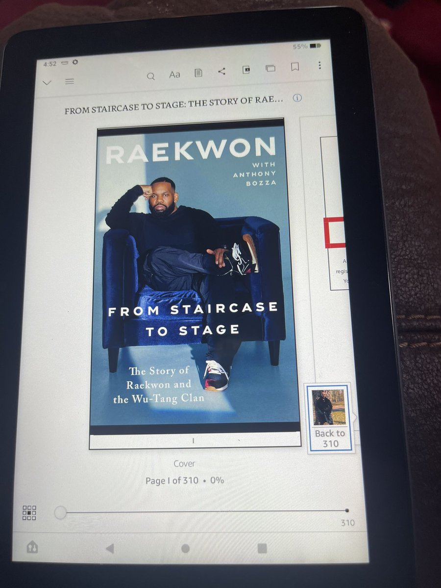 ColeBilledeaux's tweet photo. Just finished a great book @Raekwon https://t.co/WaWcrVnTgn
