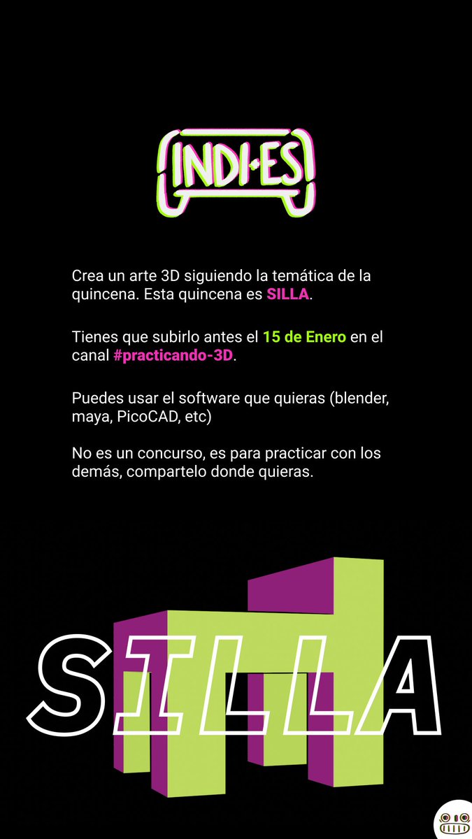 indi__es's tweet photo. Tema de la quincena
SILLA
#practicando3d https://t.co/0QPPV6prft
