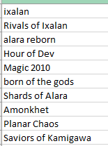 Whoot1234's tweet photo. If I reach 1000 followers by Friday January 7th I will give away a complete set of each of the sets on MTGO in the attached photo to ten people who like/rt and follow this post. https://t.co/Sv4UHvajEi