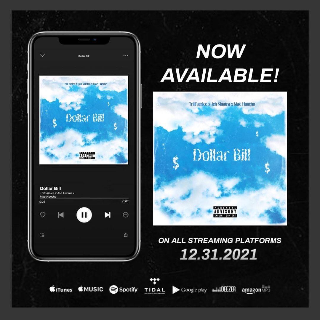 For3ver86's tweet photo. OUT NOW!!! #NewMusicAlert 

“Dollar Bill” 💸 PROD by @StreetBeatzATL now streaming on all streaming platforms 🏁🏁🏁

[Link in @IAmTrillfamice Bio] 

#DoubleHGME x #BHMG https://t.co/7NJqKi32FE
