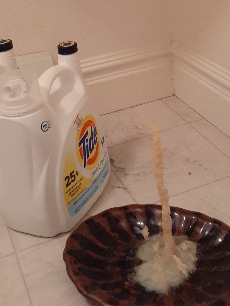 TerrySecor's tweet image. Hey @tide 

Just got back from vacation and this little guy grew.

Is there a recommended length of stalagmite to wash a load of laundry?