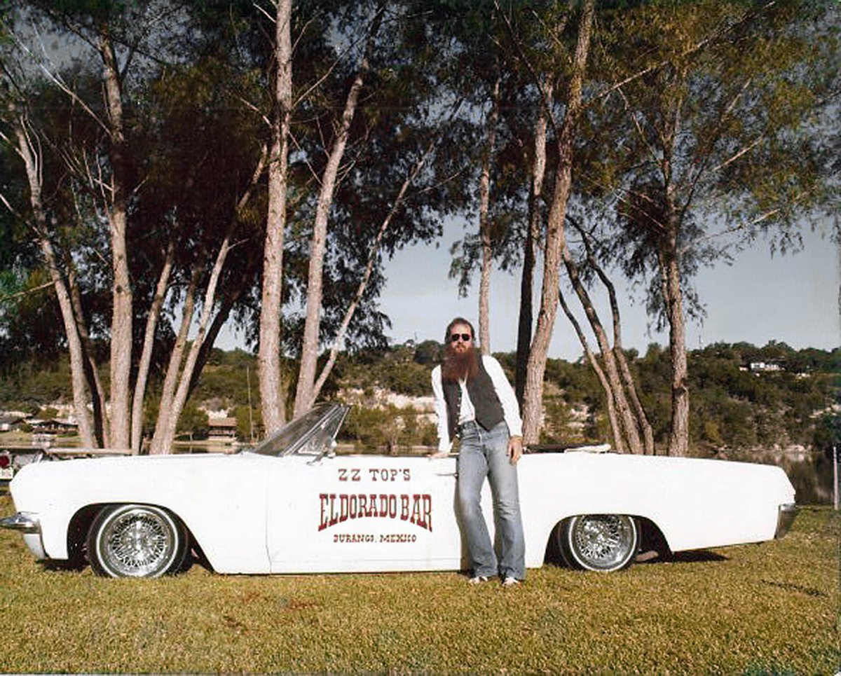 Traces of Texas (@tracesoftexas) on Twitter photo I'm not really sure when this photo of <a href="/BillyFGibbons/">Billy F Gibbons</a> was taken or what the story behind the '65 Impala Convertible is or whether ZZ Top's Eldorado Bar was ever actually a bar. All I know is that this is a great photo! <a href="/MarklenKennedy/">Marklen Kennedy</a> ... any ideas if this bar ever existed? I'm not really sure when this photo of <a href="/BillyFGibbons/">Billy F Gibbons</a> was taken or what the story behind the '65 Impala Convertible is or whether ZZ Top's Eldorado Bar was ever actually a bar. All I know is that this is a great photo! <a href="/MarklenKennedy/">Marklen Kennedy</a> ... any ideas if this bar ever existed?
